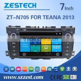 GPS digital media player car entertainment system FOR nissan TEANA 2013 with Win CE 6.0 system 800MHz 3G Phone GPS DVD BT