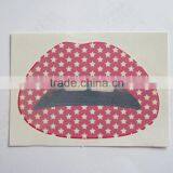 Custom Red Star Lip Temporary Tattoo Sticker Art Tattoo Sticker Factory thumbnail-3