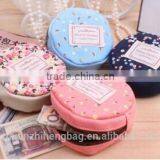Fashion Lovely Design Cotton Canvas Fabric Cute Girls Coin Purses