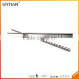 Eco-friendly Hollow Round Stainless Steel Portable Chopsticks thumbnail-5