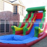 best PVC inflatable slide with water pool for kids