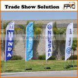 Customized Logo Flying Flag, Stable Beach Flag Stand