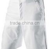 Wholesale White Woven Men Tennis Shorts