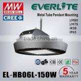 80w-250w 110lm/w Mean well/ Inventronics driver 5 years warranty led high bay lighting