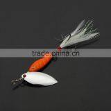 3Pcs 10g / 9.5cm Spoon Hard Fishing Lures Spinner Sequin Paillette Baits With Feather Hook Tackle thumbnail-5