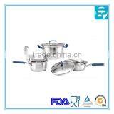 Special design 6Pcs italian stainless steel saucepan sets