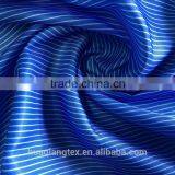 Blue White Stripe Print Taffeta Fabric for Lining Shirt Jacket thumbnail-5