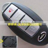 Replace Key Shell for Infinit Niss Altima Maxima Smart Remote Key 4Button (NSN14,With Emergency Key)