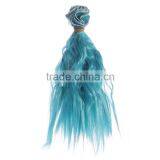 Ombre Color Kinky Curl Sythetic Hair Piece for Doll Wig thumbnail-5