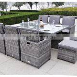 Rattan Wicker Furniture Outdoor Aluminum Tube Garden Set Dining Set thumbnail-1