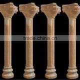 Classic Red Greek Square Marble Columns