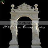 Hand Carved Door Frame With Figure Pillares Design