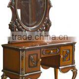 Latest Design for European Style King Size Solid Wood Bedroom Furniture Set thumbnail-5