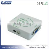 Good quality for media players to change H DMI to VGA converter box