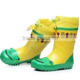 Custom Made Boys and Girls Children Cute Rubber Rain Boots With Cuff thumbnail-2