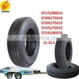 Small Trailer ST Trailer Tire 175/80D13 205/75D14 205/75D15 225/75D15 235/80D16 Truck Trailer TIre 10.00-20 11-22.5 8-14.5 Tire thumbnail-1