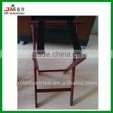 Antique Medium Size Foldable Wooden Luggage Rack for Hotel Room With Two Straps thumbnail-1