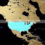 High Quality Scratch Off World Map With Customized Design thumbnail-4