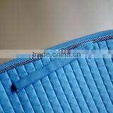 DRESSAGE SADDLE PAD EQUESTRIAN DRESSAGE SADDLE PAD HORSE DRESSAGE BLUE SADDLE PAD WITH SQUARE PATTERN 700G FILL DRESSAGE SADDLE thumbnail-3