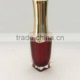 Red Painted Nail Polish Bottle With UV Cap and Shoulders thumbnail-3