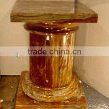 Modern Design MULTI RED ONYX COLUMNS PILLARS CARVED TOP thumbnail-2