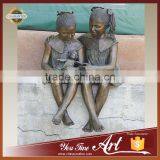 Outdoor Bronze Girls Statue For Decoration thumbnail-1