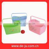 Provide Plastic Colorful Wholesale Basket With Handle thumbnail-1