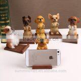 Resin Dog Mobile Phone Holder Funny Cell Phone Holder for Desk
