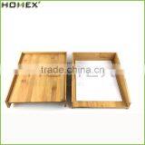 Stackable Bamboo Paper Storage Tray Homex-BSCI thumbnail-1