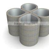 Garden Rattan Dust Bin or Wicker Patio Garbage Can thumbnail-1