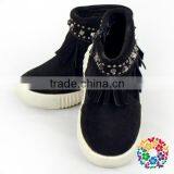Fancy Grey Suede Tassel Baby Winter Walking Boots thumbnail-5