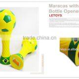 Hot Sale Football Fans Articles/Maracas With Bottle Opener thumbnail-1