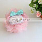 2017 Cheap Colorful Novelty Cartoon Baby Bath Sponge Shower Ball Wholesale Bath Sponge Shower Puff thumbnail-4