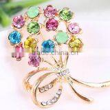 2017 New Popular Pins Rhinestone Flower Brooches Hijab Pins Scarf Pins Female Pashmina Brooches thumbnail-1