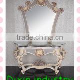antique bedroom use new polyresin make up table with mirror