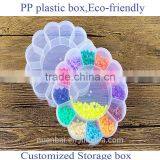 PP Plastic Flower Shaped Storage Box Small Parts Kits Beads Storage Case Boxes With 13 Compartments thumbnail-1