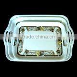 3pcs Melamine Tray With Handle thumbnail-1