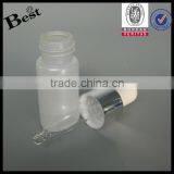 Cosmetic Packaging Hot Products 20 ml 30 ml Glass Dropper Bottle White Essential Oil Bottle Silver Aluminum Dropper White Rubber thumbnail-2