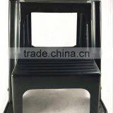 2-Step Plastic Stool With Non-Slip Step Treads, Double Step Stool thumbnail-4