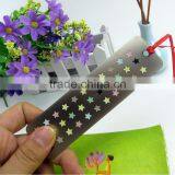 Metal Crafts Creative Stationery Supplies Stainless Steel Colored Hollow Bookmark for Tourist Souvenir