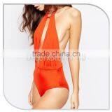 70s Plunge Halter One Piece Swimsuit thumbnail-5