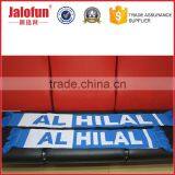 Cheap factory price custom digital printing cashmere scarf for football fan