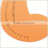 Kearing Brand, 32cm Economical Vary Form Curve Ruler, 32cm Garment Ruler for Curve Line Drawing, Scale Normal Printed # 6132B thumbnail-4