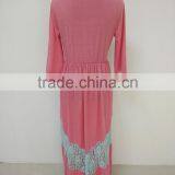 Family Matching Clothing Pink Lace Splice Dress thumbnail-2