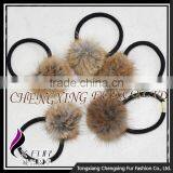 CX-E-08 Muskrat Fur Ball Elastic Hair Accessories Hairband thumbnail-1