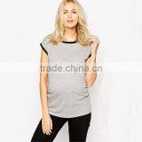 Maternity Contrast Binding Tee Maternity Clothes Manufacturers thumbnail-1