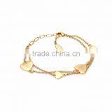 Indian Design Gold Plated Heart Bracelet thumbnail-1