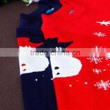 Christmas Knitting Sweater For Children Knitted Clothing Ribbing Neck Long Sleeve Knitwear Stock thumbnail-5