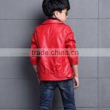 Zm40670b High Quality Wholesale Boys pu Jacket Auntum Children's Leather Jacket thumbnail-5