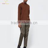 Knitting Pattern Crew Neck Men Cashmere Sweater Autumn Solid Color thumbnail-2